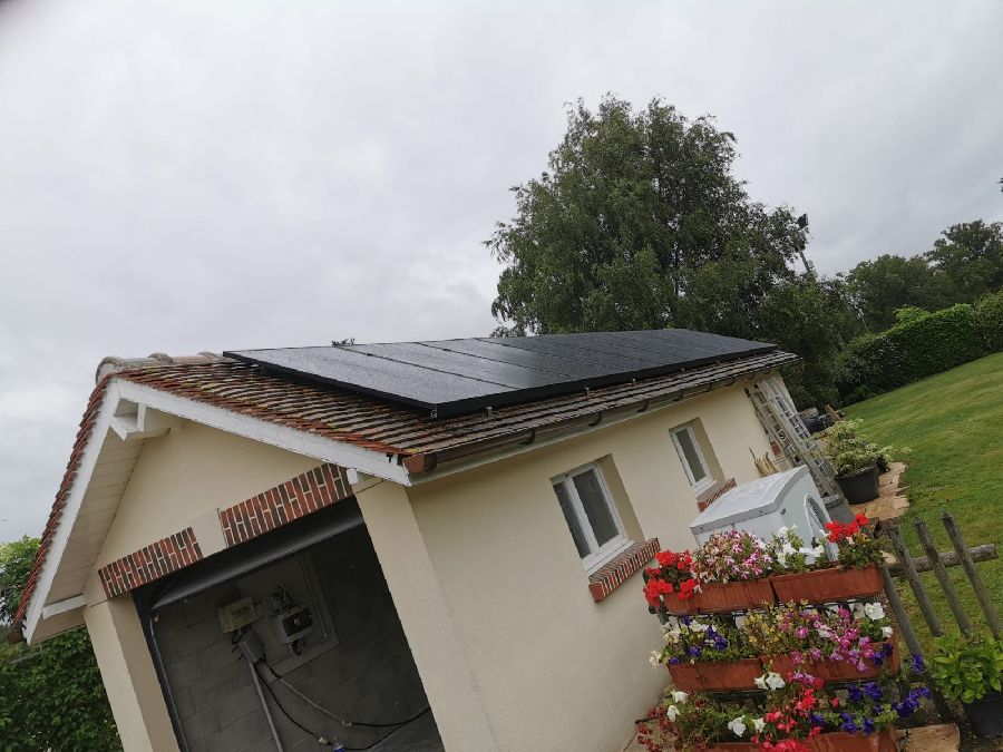 installation solaire sur une habitation